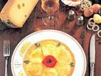 Les recettes Ravioles de Saint-Jacques et son sabayon au Comté